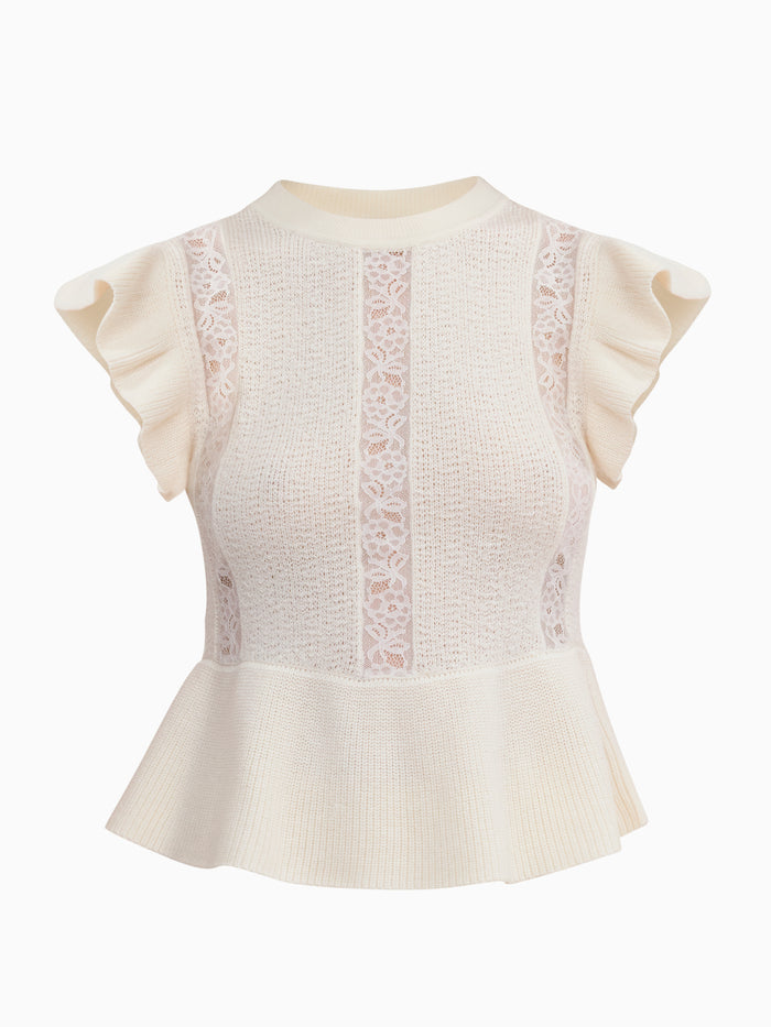 Rhea Lace Knit Sweater