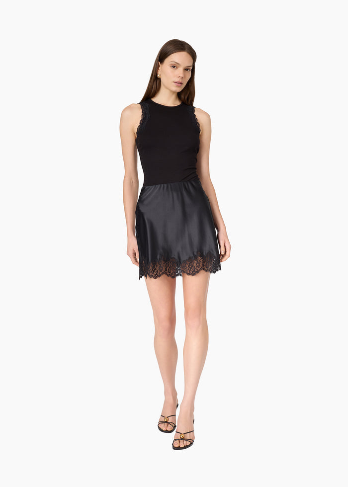 Rian Rib Knit Tank Black