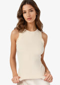 Rian Rib Knit Tank Bone