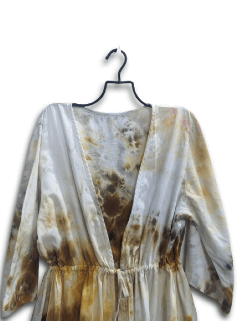 Risa long caftan hand dyed organic cotton coverup