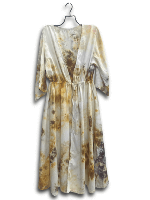 Risa long caftan hand dyed organic cotton coverup