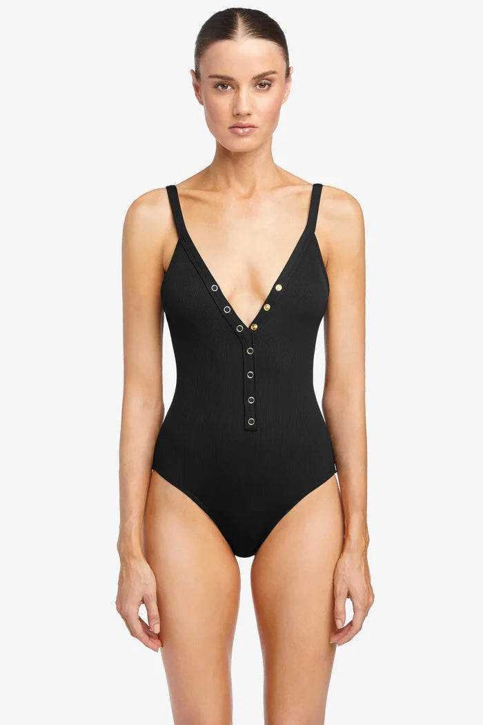 Robin Piccone Amy V Neck One Piece