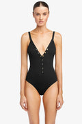 Robin Piccone Amy V Neck One Piece