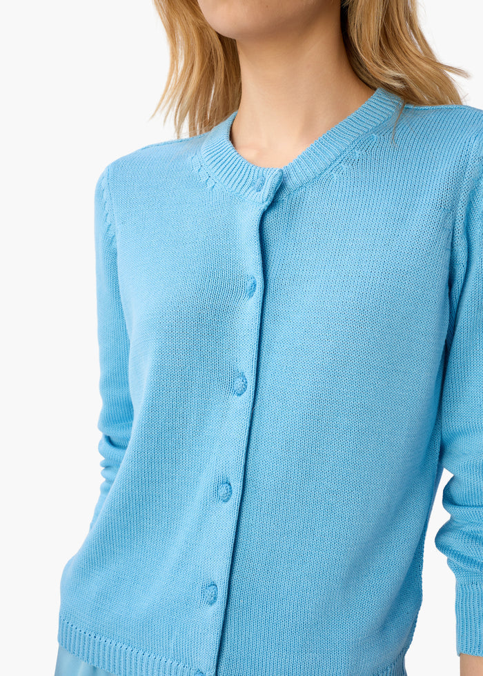 Rufina Cardigan Blue Grotto