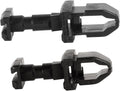 Black Plastic RV Refrigerator Latch E377 2-Pack - Angled View | United RV Parts