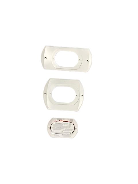 White RV Safe CO LP Gas Detector Installation Components - Top View | United RV Parts