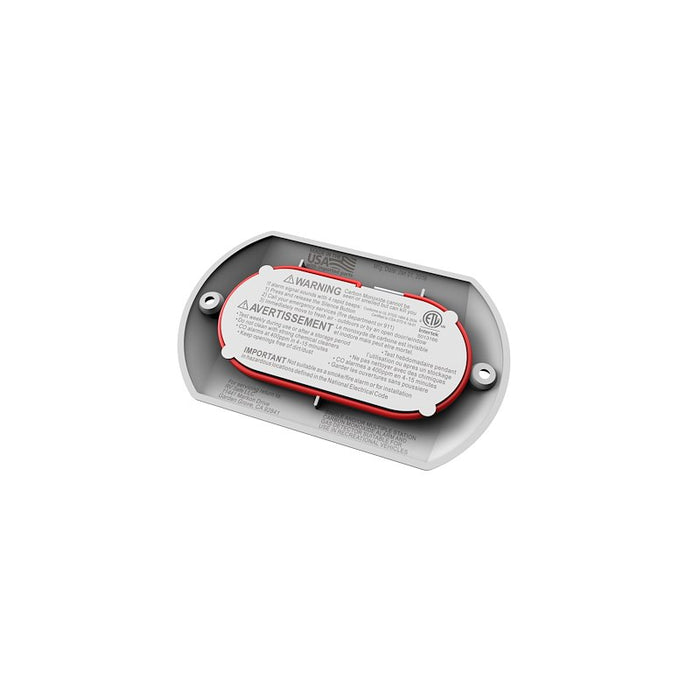 RV LP Alarm Back Housing with Warning Label - Rear View | United RV Parts