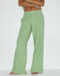 Image of Saucy Trouser in Linen Minty Green