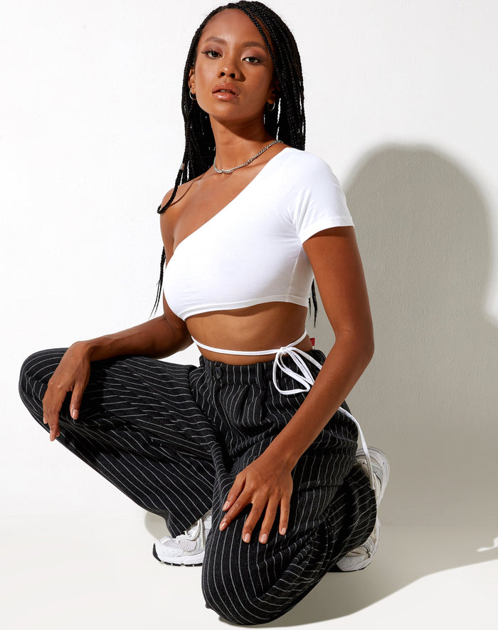 Image of Shanon Crop Top in White