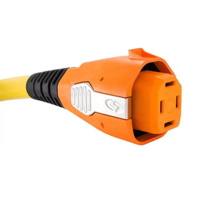 Orange SmartPlug 50 Amp RV Power Connector - Female End Close-Up Detail | United RV Parts