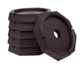 Black Rubber SnapPad XTRA Jack Feet Stabilizer Pads - Stack View | United RV Parts
