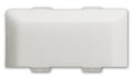 White Plastic RV Porch Light Lens SR33101 - Top View | United RV Parts