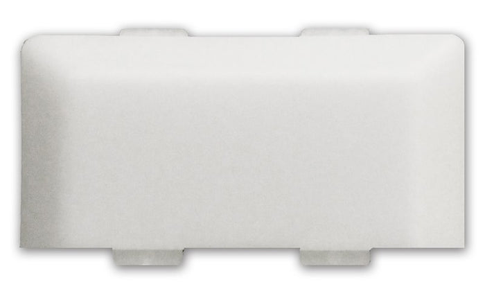 White Plastic RV Porch Light Lens SR33101 - Top View | United RV Parts