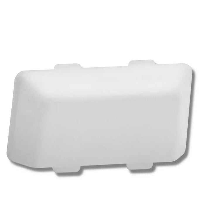 White Plastic RV Porch Light Lens SR33101 - Front View | United RV Parts