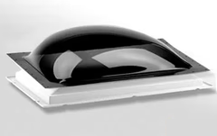 Smoke Acrylic RV Skylight Kit K1414S - Complete Assembly View | United RV Parts