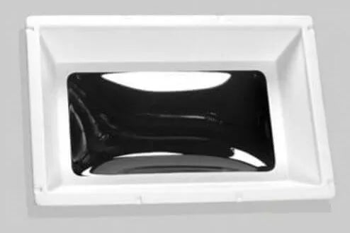 White Acrylic RV Skylight Inner Dome 14x22 - Top-Down View | United RV Parts