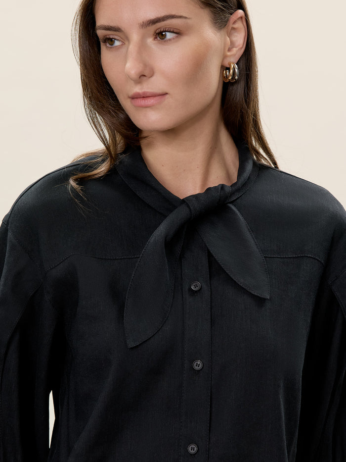 Stretch Linen Top