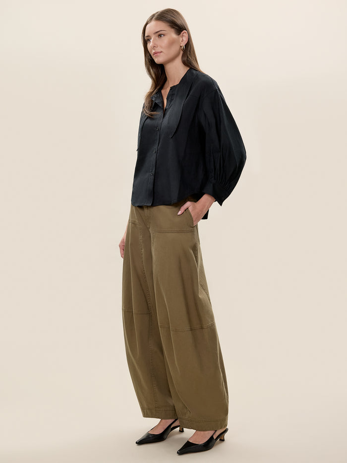 Stretch Linen Top