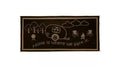 Brown Beige RV Home Mat with Camping Graphics - Top View | United RV Parts