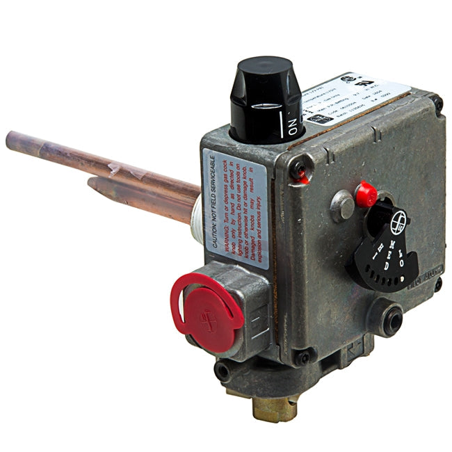Grey Metal Gas Valve Control Unit - Side Profile | United RV Parts