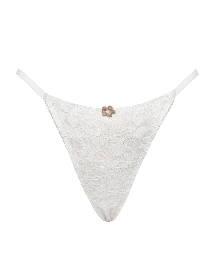 Image of Sura Thong in Compact Floral Lace Ivory