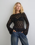 Image of Tate Jumper in Metallic Black