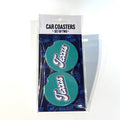 Texas Script Car Coasters