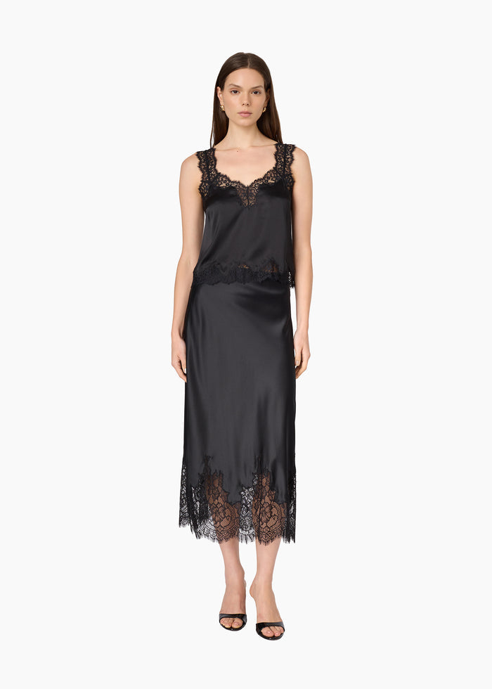 Tony Silk Camisole Black