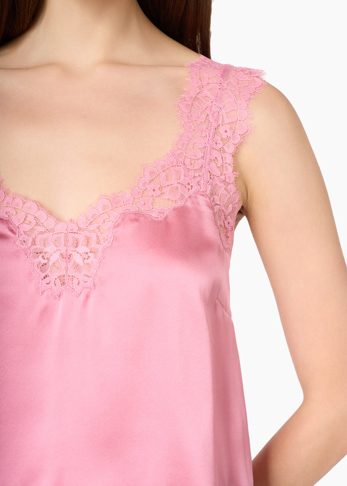 Tony Silk Camisole Pink Ribbon