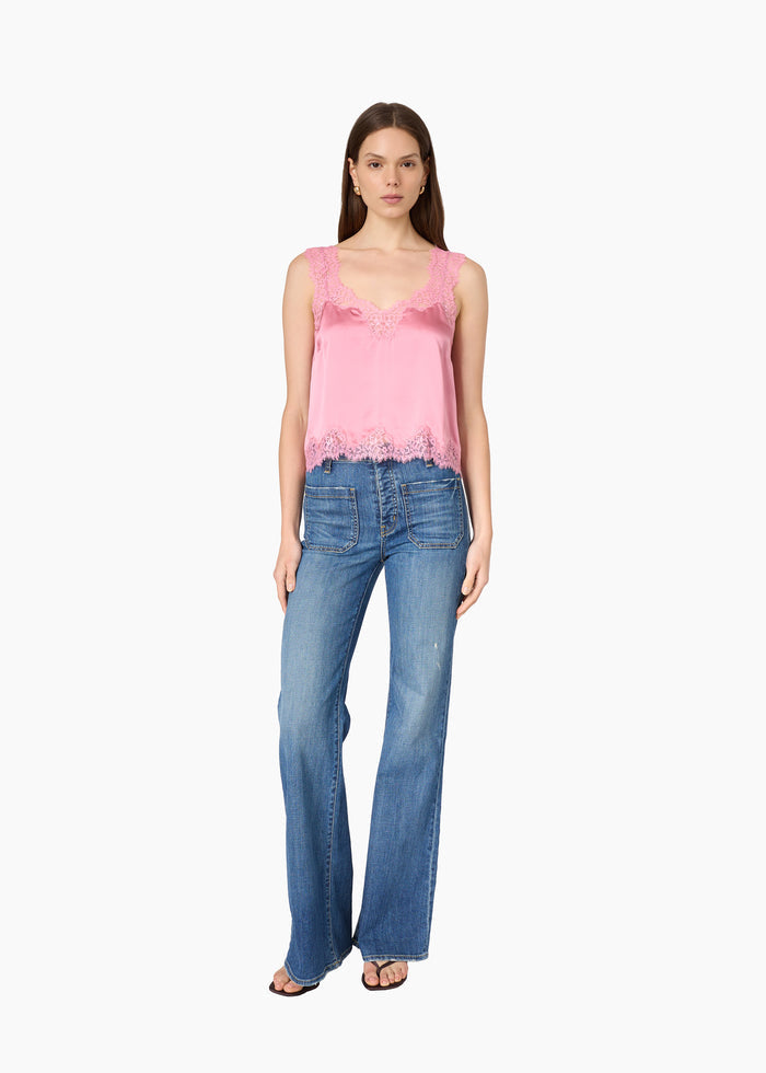 Tony Silk Camisole Pink Ribbon