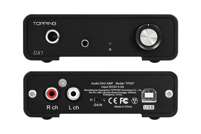 TOPPING DX1 AK4493S Desktop DAC & Headphone Amplifier