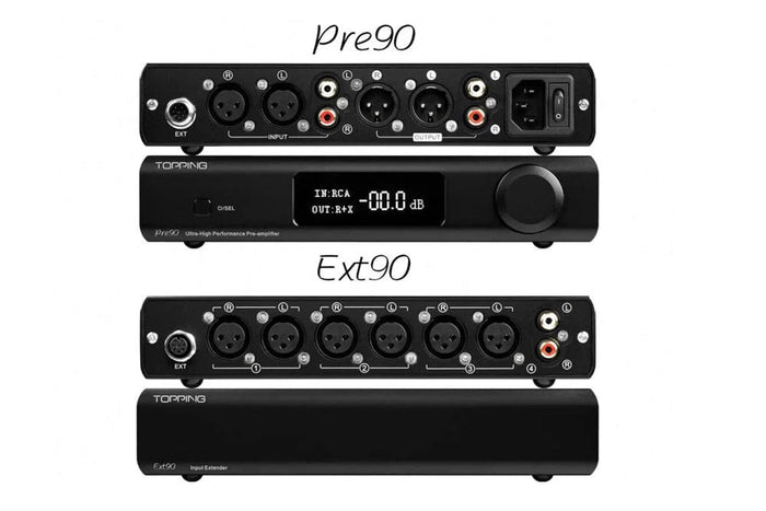 TOPPING PRE90 Preamplifier & EXT90 Extender