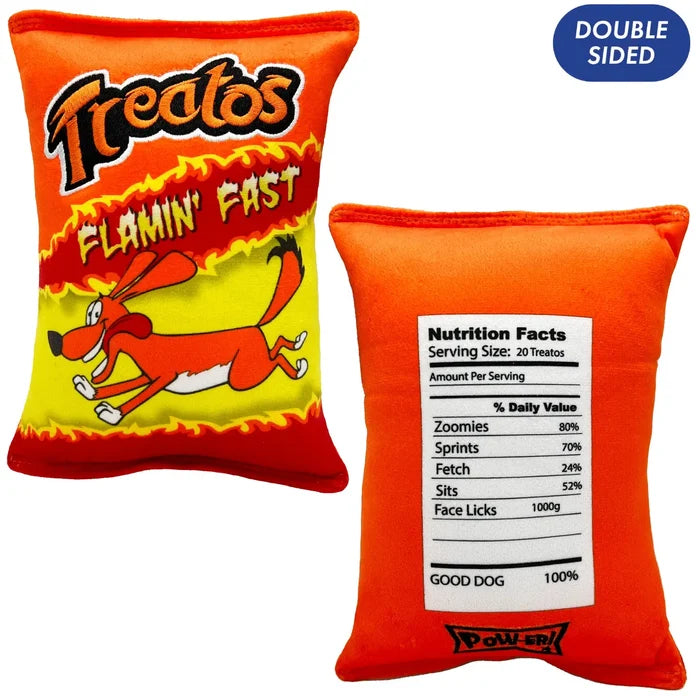 Treatos Dog Toy featuring a fun cartoon dog design, perfect for playtime. This colorful dog toy makes a great Texas themed gift and a delightful souvenir from Texas. Ideal for dog lovers looking for unique texan gifts or dallas souvenirs.