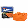 Orange Lynx Levelers 4-Pack with Blue Packaging - Side View | United RV Parts