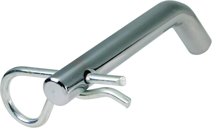 Trimax SP125 1/2 Inch Chrome Receiver Pin and Clip - Close-Up Detail | United RV Parts