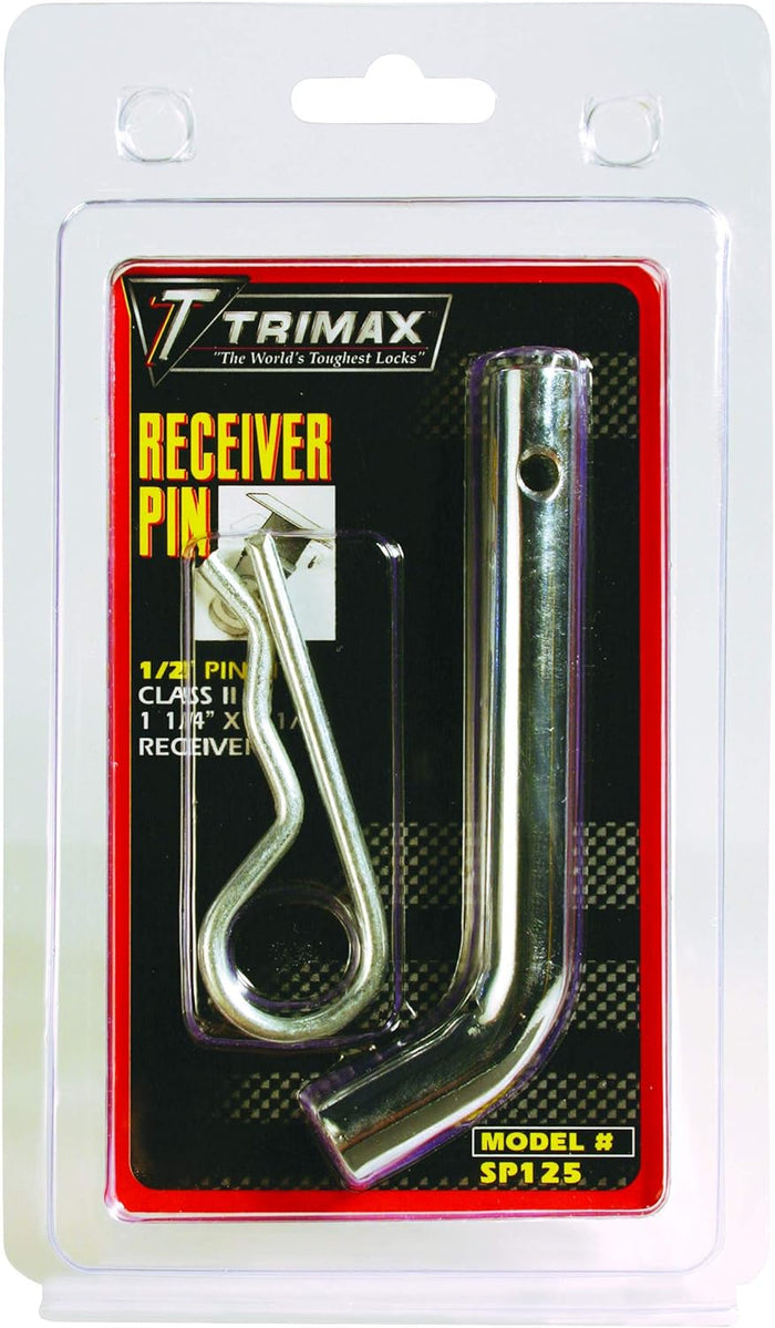 Trimax SP125 1/2 Inch Receiver Pin Class I II Hitch - Retail Packaging | United RV Parts