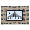 Trinity Patch featuring the iconic Dallas skyline, perfect for personalizing your jean jackets or bags. A great Texas themed gift, it's an ideal Texas made gift or souvenir from Texas, showcasing a unique dallas souvenir that all Texan gifts lovers will appreciate.