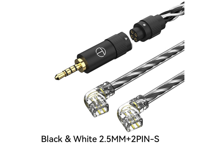 2-pin(S-type) / 2.5mm / Black&White