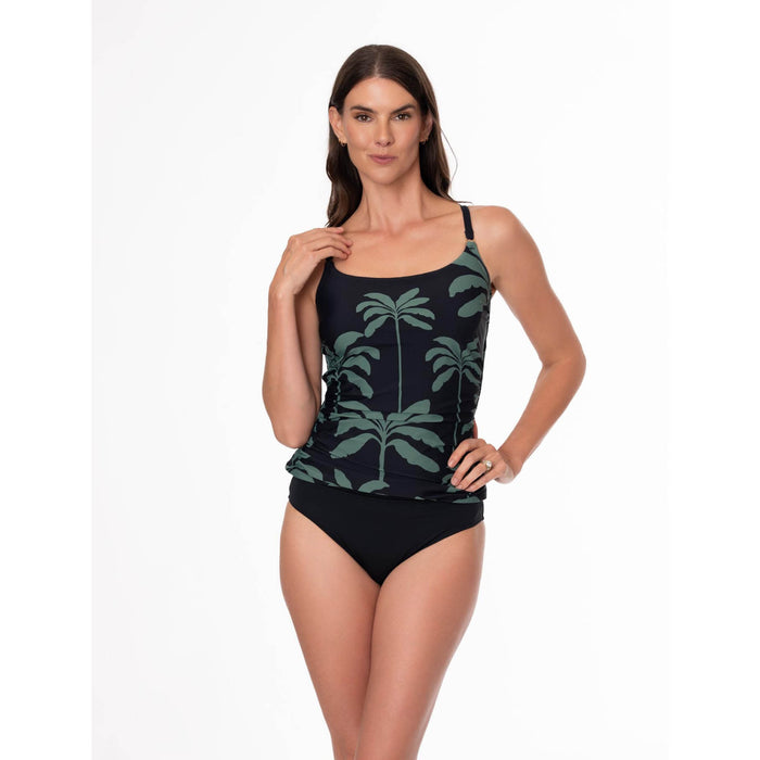 TROPICAL PALMS EDEN CAMI TANKINI TOP