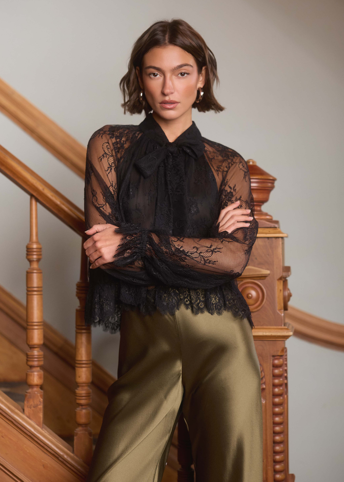 Tully Lace Blouse Black