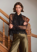 Tully Lace Blouse Black