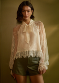 Tully Lace Blouse Oat