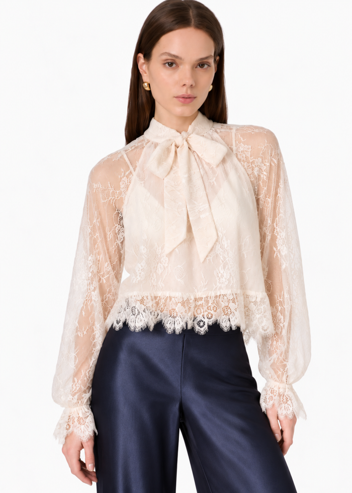 Tully Lace Blouse Oat
