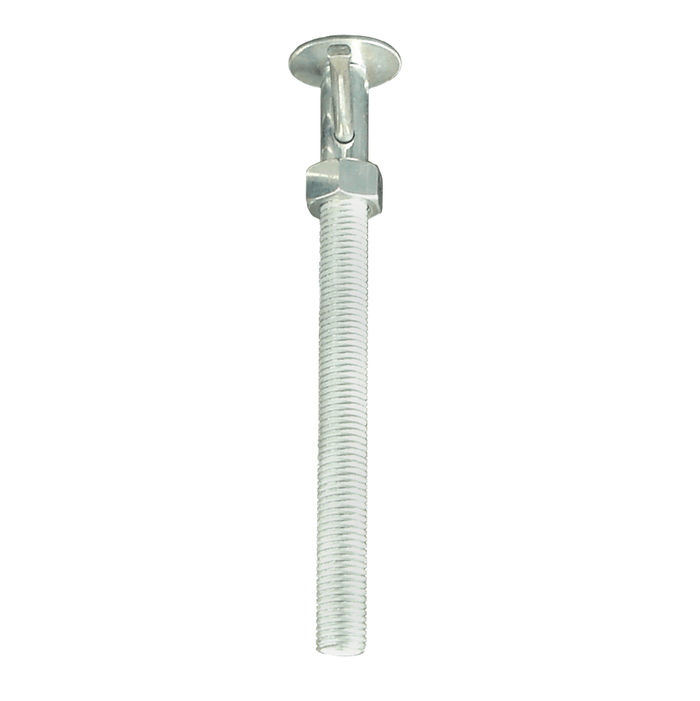 Silver Threaded Screw Spindle Assembly for RV Stacker Jack - Close-Up Detail | United RV Parts