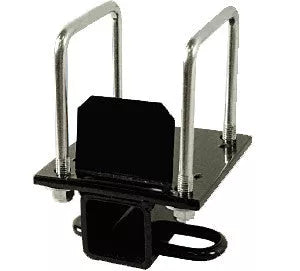 Black Steel Universal Bumper Hitch - Angled View | United RV Parts