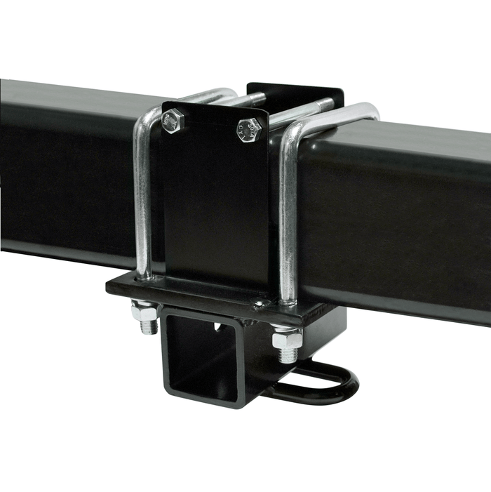 Black Universal RV Bumper Hitch - Mounted Installation View | United RV Parts