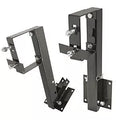 Black Steel Ultra-Fab Universal RV Tire Carrier Pair - Front View | United RV Parts
