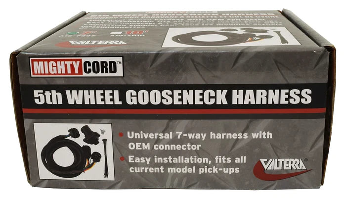 Valterra Mighty Cord Gooseneck Harness Packaging - Side Product Box | United RV Parts