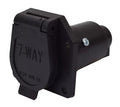 Black Plastic Valterra 7-Way Trailer Connector Vehicle End A10-7082 - Angled View | United RV Parts