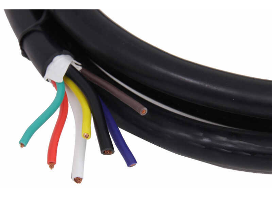 Multicolor 7-Way Trailer Wire - Color-Coded Wires Detail | United RV Parts
